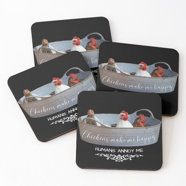 Item preview, Chickens make me happy - Humans annoy me designed and sold by Compusmurf Design.
