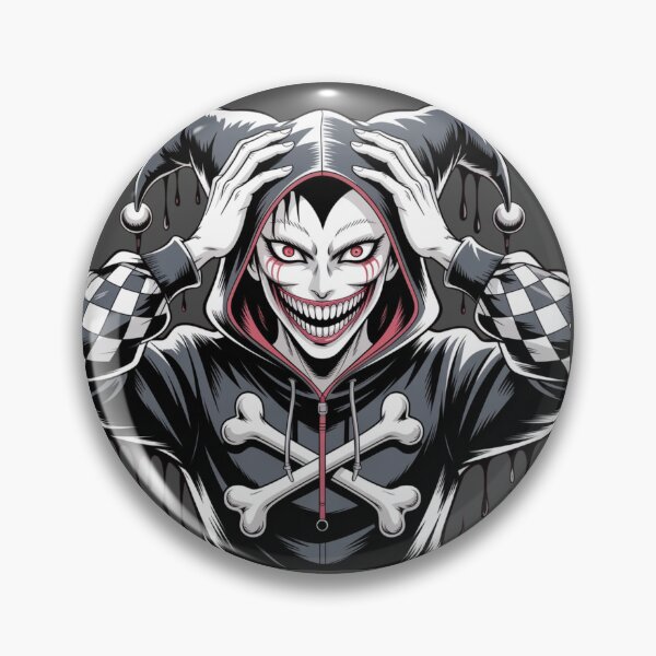 Artikelvorschau, Unheimlicher Narr – Düstere Anime-Clown-Kunst entworfen und verkauft von JouRav.