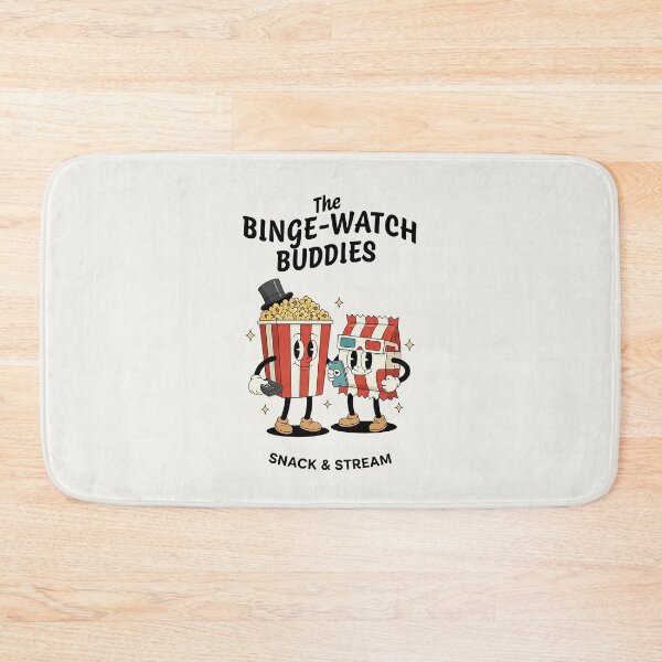 Item preview, Binge-Watch Buddies Retro Popcorn Snack & Stream designed and sold by HoopeStylee.