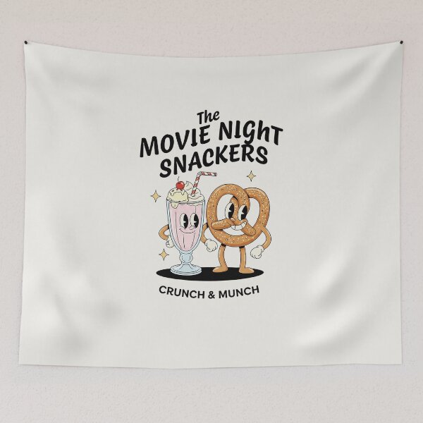 Item preview, Movie Night Snackers Retro Shake Pretzel Crunch designed and sold by HoopeStylee.