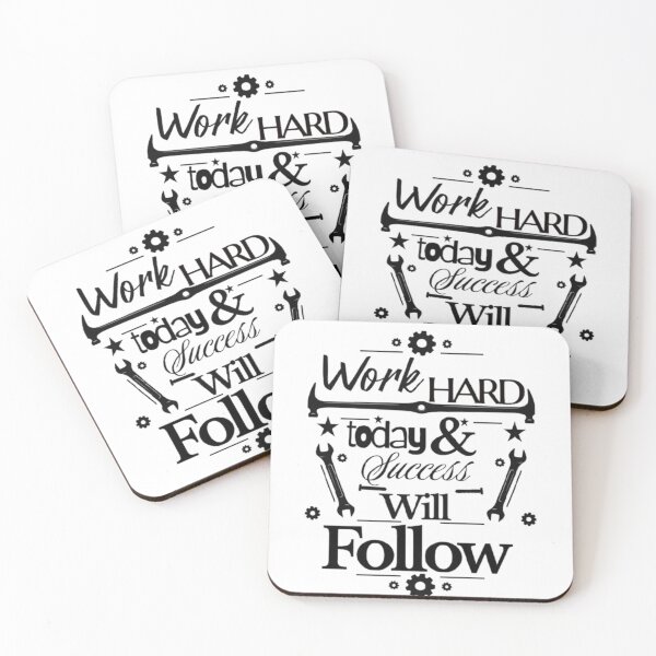 Item preview, Work Hard Today, Success Will Follow – Motivational Quote Design designed and sold by Ditstyle.