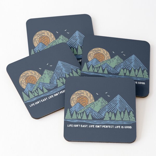 Item preview, Life Good Mountain Sunset Quote designed and sold by Oniyasha.