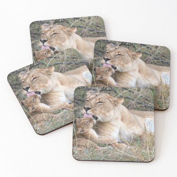 Item preview, Lioness of Khwai, Mother Love at the Den, Okavango Delta designed and sold by DavideAntoniani.