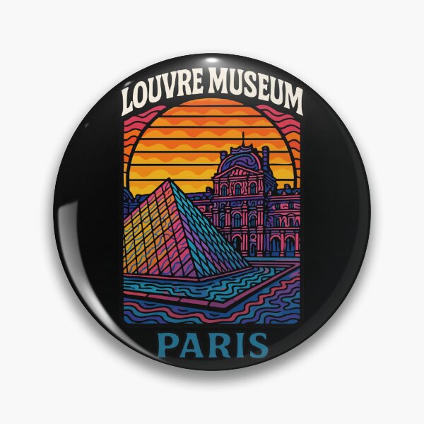 Item preview, Louvre Museum Paris France Trippy Travel designed and sold by TomFrontierArt.