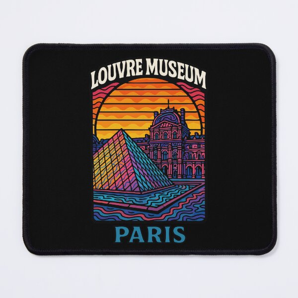 Item preview, Louvre Museum Paris France Trippy Travel designed and sold by TomFrontierArt.
