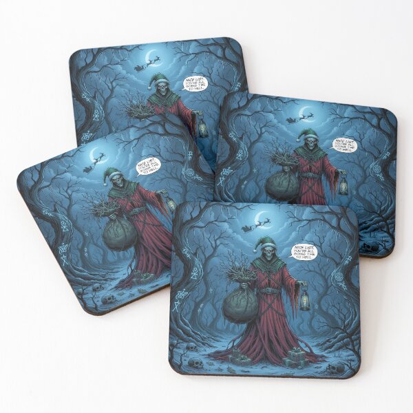 Item preview, Dark Christmas Reaper - Nice List? All Going to Hell - Goth Holiday Humor. designed and sold by jheinart.
