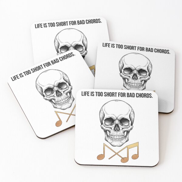 Item preview, Music Skull T-Shirt - 'Life is Too Short for Bad Chords' - Sarcastic Classical Musician Humour designed and sold by INWESTOR88.