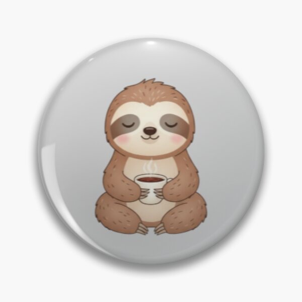 Item preview, Cute Sloth Holding Coffee Mug - Cozy Relaxed Animal designed and sold by VibeNationArt.