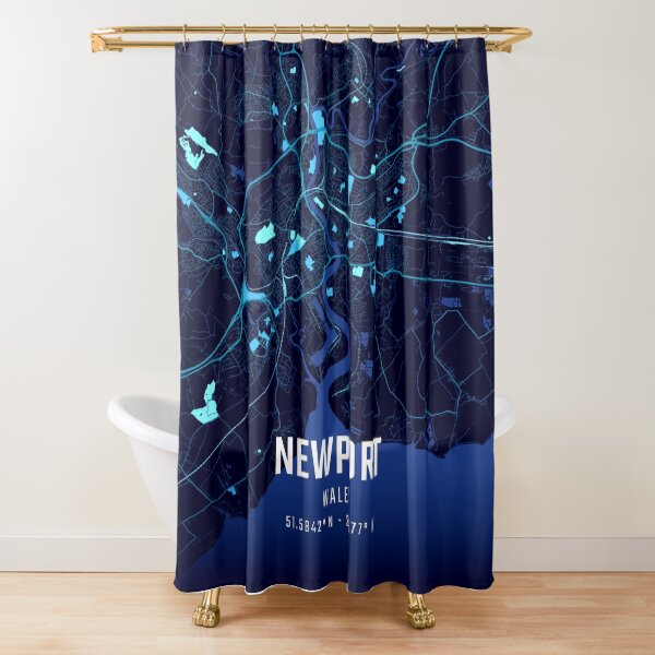 Item preview, Newport Midnight City Map designed and sold by HomeLivingCo.