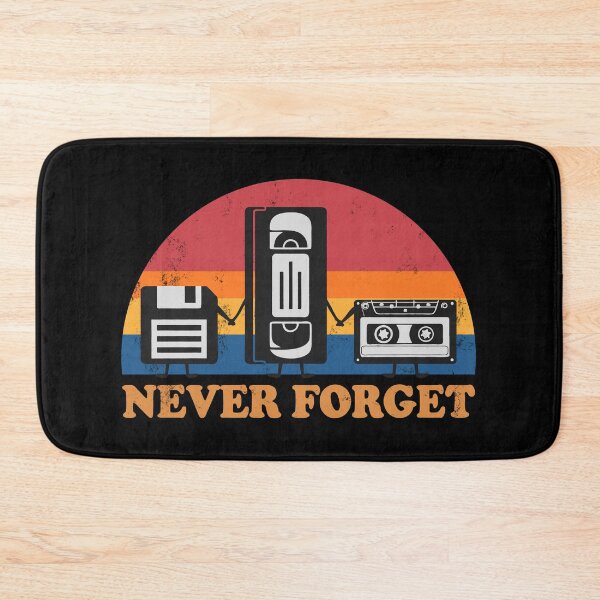 Item preview, Never Forget – Retro Floppy Disk, VHS & Cassette Tape designed and sold by Steele-Art.