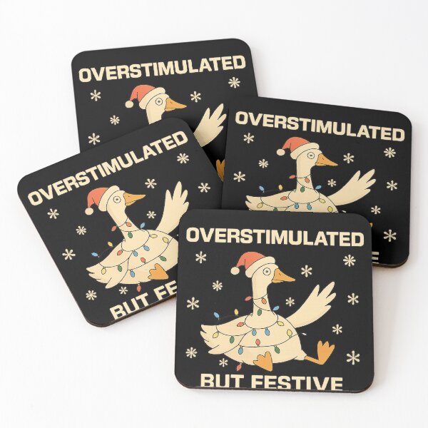 Item preview, Overstimulated But Festive goose Christmas - Funny Christmas Classic designed and sold by IdealDo.