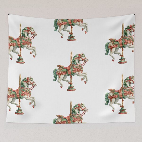 Item preview, Christmas carousel horse designed and sold by MendaciousMina.