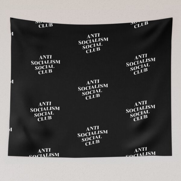 Item preview, Anti-Socialism Social Club Typography Pro-Democracy designed and sold by Neeshki.