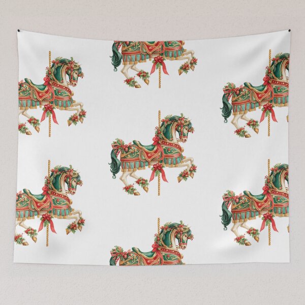 Item preview, Christmas carousel horse designed and sold by MendaciousMina.