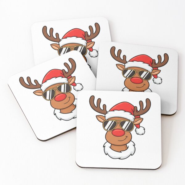 Item preview, Cool reindeer with glasses designed and sold by AnyDecoDesign.