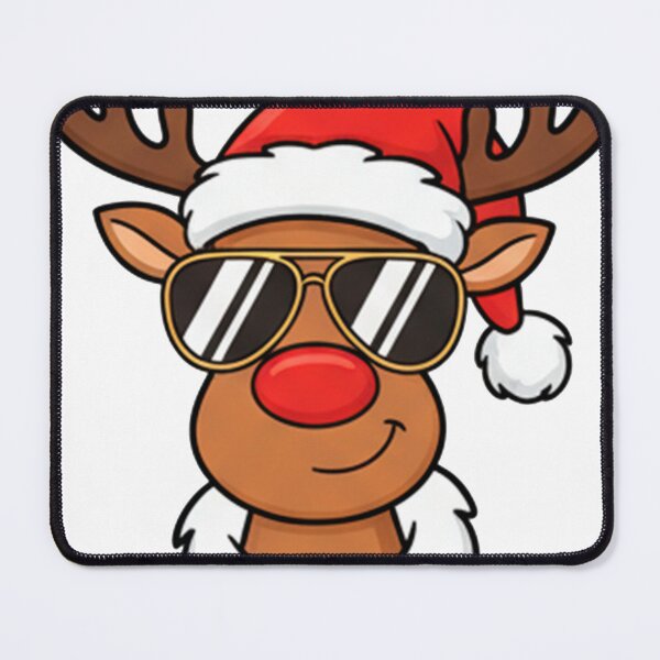 Item preview, Cool reindeer with glasses designed and sold by AnyDecoDesign.
