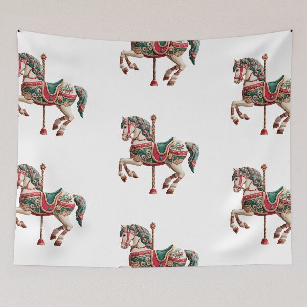 Item preview, Christmas carousel horse designed and sold by MendaciousMina.