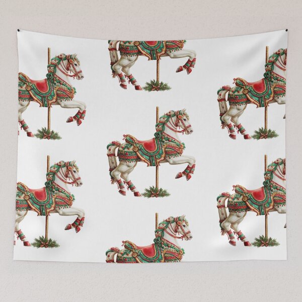 Item preview, Christmas carousel horse designed and sold by MendaciousMina.