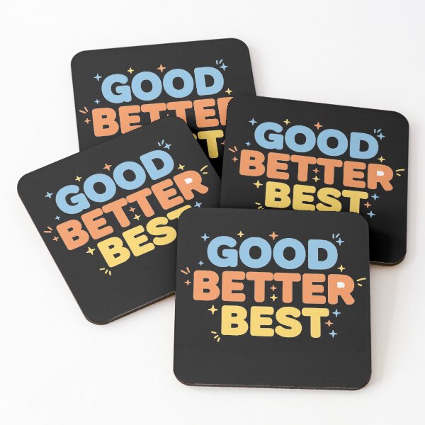 Item preview, Good Better Best – Motivational Minimalist Typography Design for Self-Improvement and Positive Mindset designed and sold by fabricutie.