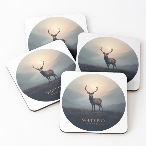 Item preview, Whit's Fur Ye'll No Go By Ye Scottish Stag - Scotland Saying Gift designed and sold by Loom on the Loch.