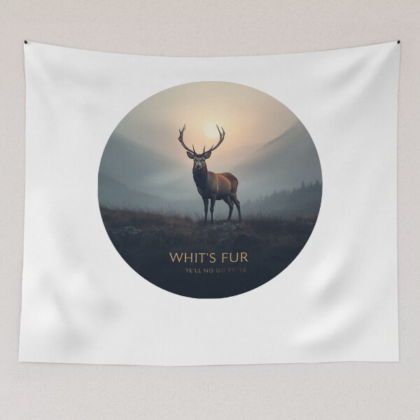 Item preview, Whit's Fur Ye'll No Go By Ye Scottish Stag - Scotland Saying Gift designed and sold by Loom on the Loch.