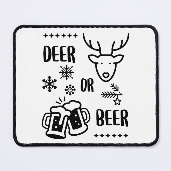 Item preview, Deer or Beer – Funny Holiday Design 1 designed and sold by AleksaDesignMTL.