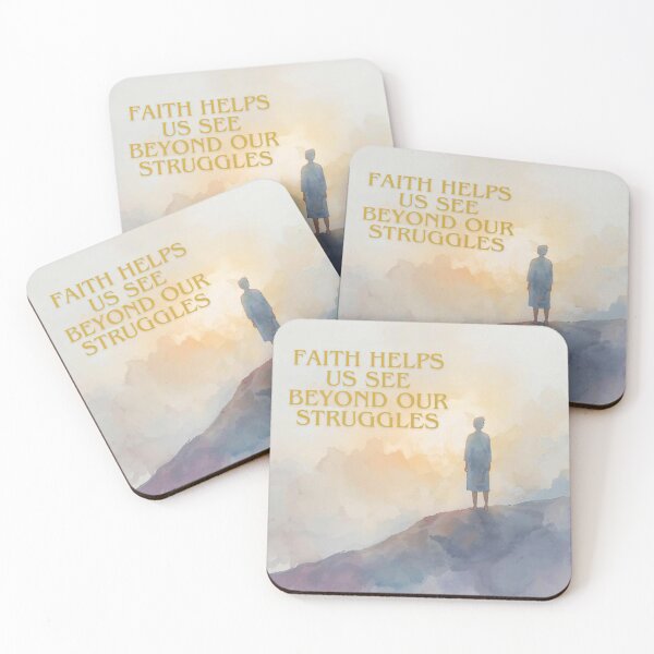 Item preview, Faith Helps Us See Beyond Our Struggles - Inspirational Watercolor Figure Motivational Wall Art Print designed and sold by Darcy'sArtfortheHeart.