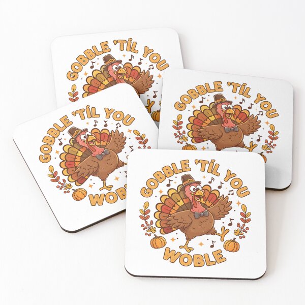 Item preview, Dancing Turkey Gobble 'Til You Woble designed and sold by Silent Watch Threads..
