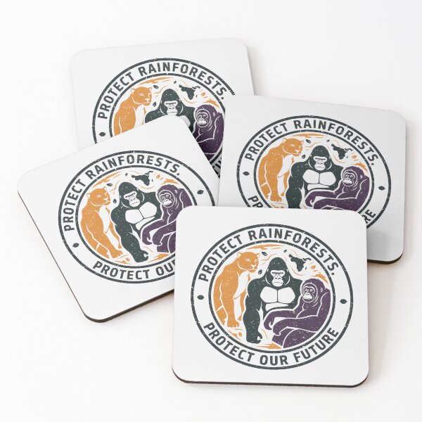 Item preview, Protect Rainforests Our Future Jungle Animals Conservation Graphic designed and sold by SplashTastic.
