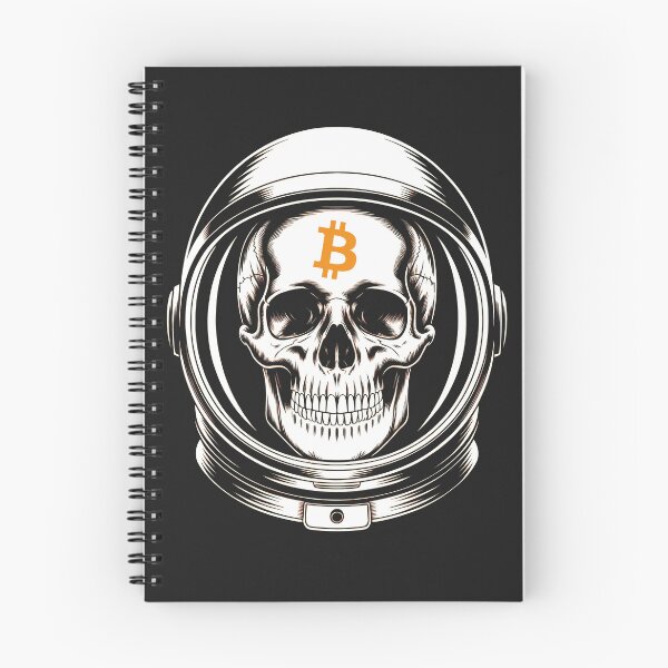 Item preview, Bitcoin Skull Astronaut - Crypto Space Art designed and sold by cabana.space.