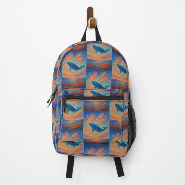 Item preview, Dreamscape Whale: Floating Through Sunset Clouds” designed and sold by Byarasstudio.