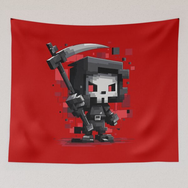 Item preview, Pixel Grim Reaper – Retro Dark Character designed and sold by drizzd.