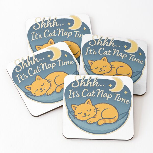 Item preview, Cat Nap Time Sleeping Cat designed and sold by MeowLaugh.