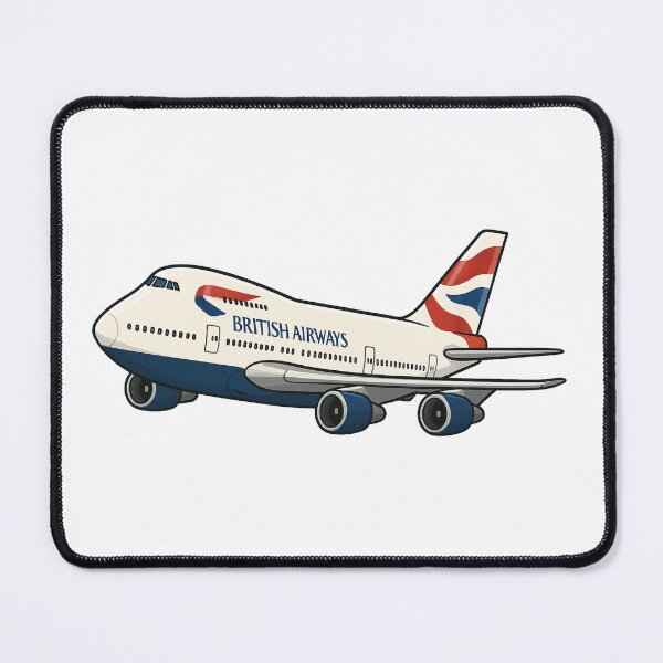 Item preview, Classic British Jet Cartoon – Retro 747 Jumbo Jet Aviation Design designed and sold by UrbanKangaroo.