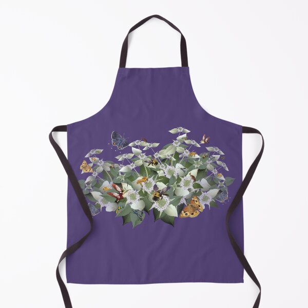 Item preview, Mountain Mint with Pollinating Bees, Butterflies, and Insects designed and sold by Jedi-Artist.
