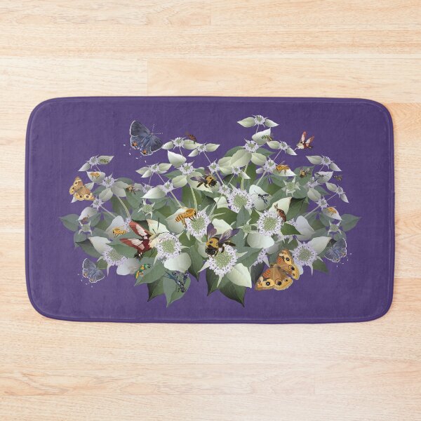 Item preview, Mountain Mint with Pollinating Bees, Butterflies, and Insects designed and sold by Jedi-Artist.
