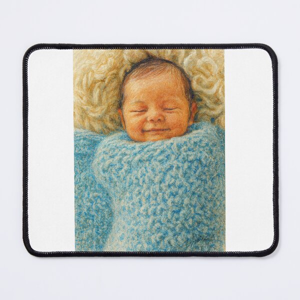 Item preview, blue blessing designed and sold by Cushion-Crafts.