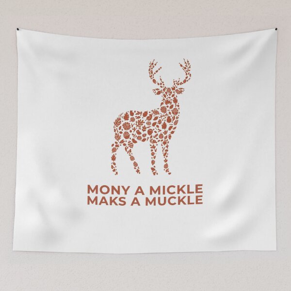 Item preview, Mony A Mickle Maks A Muckle Scottish Stag - Scotland Proverb Gift designed and sold by Loom on the Loch.