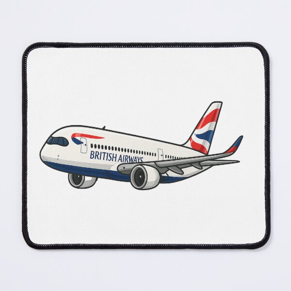 Item preview, Airbus A350-1000 Cartoon Jet – Modern UK Airline Inspired Aviation Art designed and sold by UrbanKangaroo.