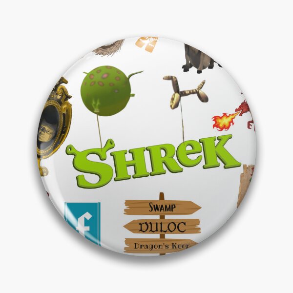 Item preview, Shrek Bundle Designs Fairy Tale Swamp Chaos Collage – Ogre, Dragon & Castle Parody Art designed and sold by inallusha.