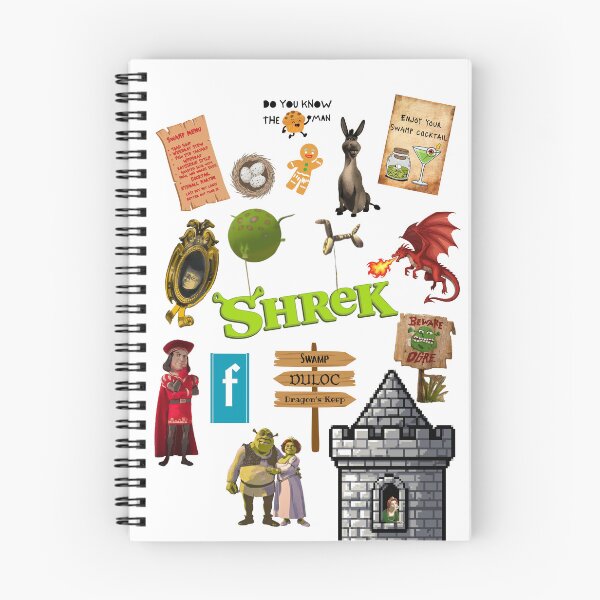 Item preview, Shrek Bundle Designs Fairy Tale Swamp Chaos Collage – Ogre, Dragon & Castle Parody Art designed and sold by inallusha.