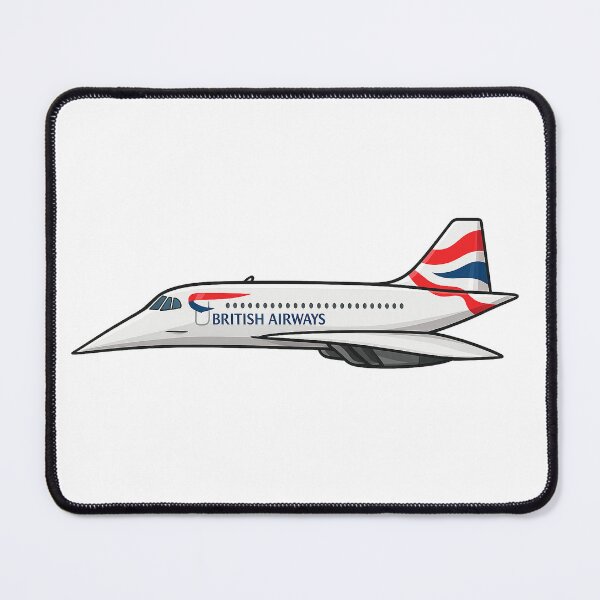 Item preview, Concorde Cartoon Jet – Supersonic Aviation Art Inspired by UK Flag Carrier designed and sold by UrbanKangaroo.