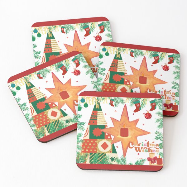 Item preview, Joyful Christmas Wishes-Holiday Decorations Design, designed and sold by LunaPrintCo.