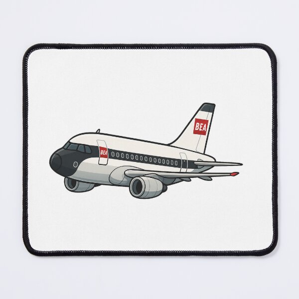 Item preview, BEA Retro Jet Cartoon – British European Airways Vintage Aircraft Art designed and sold by UrbanKangaroo.