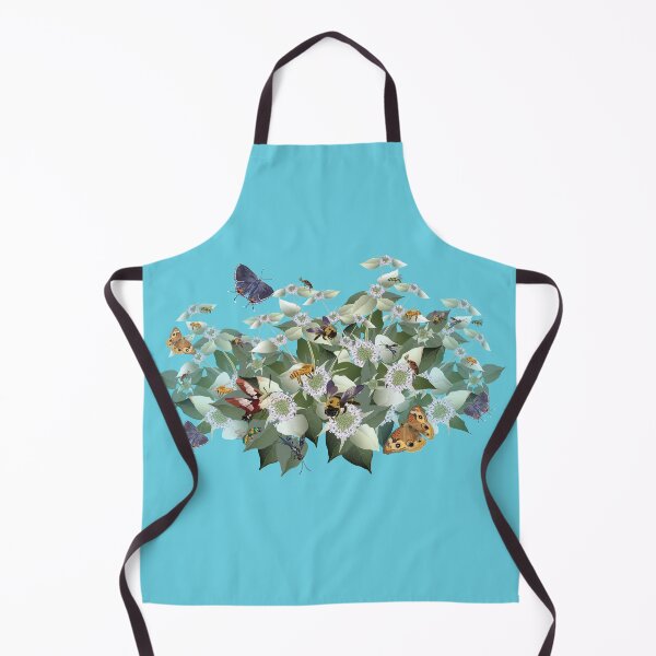 Item preview, Mountain Mint with Pollinating Bees, Butterflies, and Insects designed and sold by Jedi-Artist.