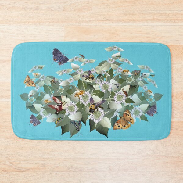 Item preview,  Mountain Mint with Pollinating Bees, Butterflies, and Insects designed and sold by Jedi-Artist.