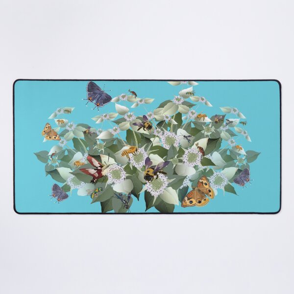 Item preview,  Mountain Mint with Pollinating Bees, Butterflies, and Insects designed and sold by Jedi-Artist.