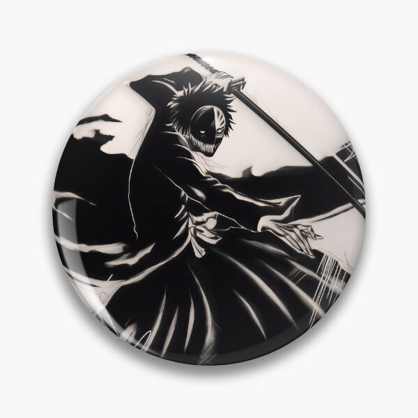 Item preview, Bleach Hollow Samurai – Ichigo Hollow Form Ink Style designed and sold by PosterFuel.