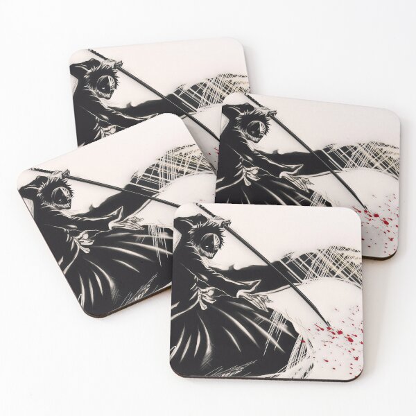 Item preview, Bleach Hollow Samurai – Ichigo Hollow Form Ink Style designed and sold by PosterFuel.