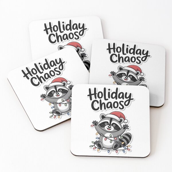 Item preview, Holiday Chaos Raccoon designed and sold by Margot’s Creative World.
